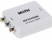 AV RCA (CINCH) Adaptér X3 - HDMI WHITE (AV/HDMI)