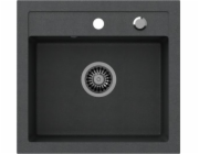 Steiner Johnny 110 Sink Steingran Black Steingran 1-Chamber b/o (50x47x18.5), se sifonem a plug nerezovou ocel