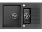 QUADRON PETER 156 granite sink Steingran black with manua...