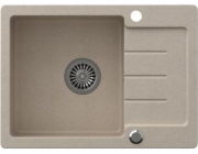 Steiner Johnny 116 Sink Stehingran Steingran Beige 1-Chamber Z/O (60x44x18.5), se sifonem a Plug z nerezové oceli