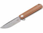 Booker Booker Plus Cataclyst Brown Damascus Flipjoint Knife