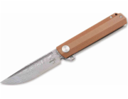 Booker Booker Plus Cataclyst Brown Damascus Flipjoint Knife