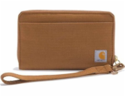 Karhartt peněženka Carhartt Nylon Duck Layflat Clutch Brown