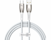 Kabel USB kabel USB kabel pro USB-C Baseus Glimmer, 100W, 1M (bílý)