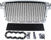 Mtuning_f grill audi A4 B8 RS-styl stříbrná černá (08-12) PDC