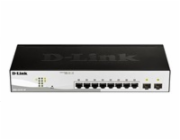 D-Link DGS-1210-10 10-Port Gigabit Smart+ Switch, 8x GbE, 2x SFP, fanless