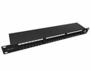 Solarix Patch panel Solarix 24 x RJ45 CAT5E STP 1U SX24-5E-STP-BK-N