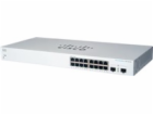 Cisco switch CBS220-16T-2G, 16xGbE RJ45, 2xSFP, fanless -...