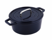 CS SOLINGEN Pekáč s poklicí litinový kulatý se smaltovaným povrchem ALPEN 24 cm modrá CS-079369