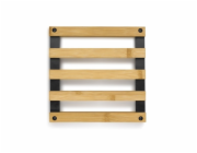 KELA Podložka Kiril 20x20 cmbambus černá KL-12595