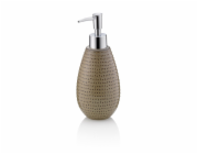 KELA Dávkovač mýdla Dots keramika moka 350 ml KL-23606