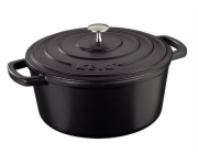 KELA Pekáč litinový s poklicí CALIDO 26 cm černá KL-12472