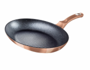 BERLINGERHAUS Pánev na ryby a steaky s mramorovým povrchem 35 cm Rosegold Metallic Line BH-7170