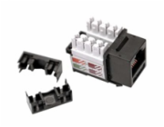 Keystone LEXI-Net Cat5E, UTP, duální svorkovnice, černý s vyvazovacím očkem