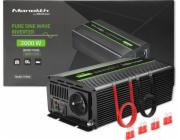 Převodník monolitu napětí 1000 W | 2000W | 12V na 230V | Čistý sinus