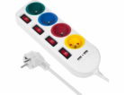 Power Strip s přepínači 4 zásuvky + 2xusb prodlužovací ka...