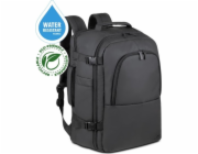 Batoh notebooku 17.3 Rivacase Eco Tegel 8465, černá, z ekologického, nepromokavého recyklovaného materiálu (RPET)