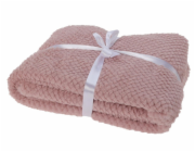 HOMESTYLING Deka fleece 130 x 160 cm starorůžová KO-AAE329840