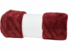 HOMESTYLING Deka flanel 130 x 160 cm burgundy červená KO-...