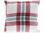 HOMESTYLING Polštář dekorační 45 x 45 cm kostka bílá/červ...
