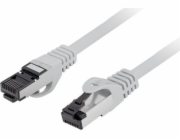 Patchcord Cat. 8.1 s/ftp cu lszh cu 1m fluke prošel šedou