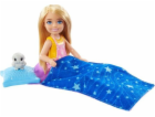 Zestaw Barbie Kemping Chelsea Lalka + śpiwór