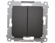 Contact-Simon Simon 54 Candlestick Connector (Modul) 16AX 250V Black Mat Mat Clamp DW5A.01/49