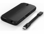 Satechi USB adaptér SATECHI USB-C On-the-Go víceportový adaptér černý | MacBook M1 M2