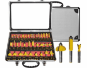 Řezačky na dřevo AWTools, sada 35 kusů, stopka 8 mm (AW40514)