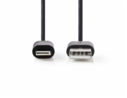 NEDIS PROFIGOLD Lightning/USB 2.0 kabel/ Apple Lightning 8pinový - USB-C zástrčka/ nylon/ stříbrný/ BOX/ 1m
