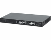 Přepněte Switch Intellinet Network Solutions Switch Neobvyklý Intellinet 24x 10/100/1000 MBPS PoE+ 370W+ 4x SFP+ 10G UPLINK, RACK 19