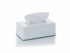 Kosmetický box na kapesníky PANNO plast, bílý KL-22347