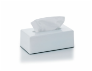 Kosmetický box na kapesníky PANNO plast, bílý KL-22347