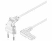 PREMIUMCORD Kabel síťový 230V k magnetofonu se zahnutými konektory 3m