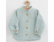 Kojenecká mušelínová košile New Baby Soft dress mátová Vel.62 (3-6m)