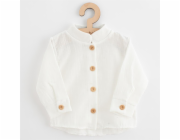 Kojenecká mušelínová košile New Baby Soft dress béžová Vel.62 (3-6m)