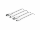 1x2 Belkin USB-C/USB-A PVC Cable 1m, 2Pack white  CAB001b...