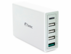 FANTEC QC3-A51 Quick Charge 3.0 40W 5 USB Ports white