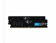 Crucial - DDR5 - sada - 16 GB: 2 x 8 GB - DIMM 288-pin - 5200 MHz / PC5-41600 - CL42 - 1.1 V - bez vyrovnávací paměti - on-die ECC - černá