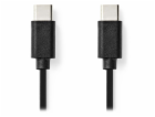 NEDIS kabel USB 2.0/ zástrčka USB-C - zástrčka USB-C/ čer...