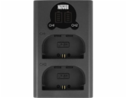 Nabíječka fotoaparátů Newell Dvoukanálová nabíječka Newell DL-USB-C pro baterie LP-E6
