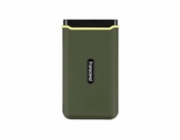 Transcend ESD380C 2TB USB 3.2 Gen 2x2 (USB-C) Externí Anti-Shock SSD disk (3D TLC), 2000MB/R, 2000MB/W, armádní zelená