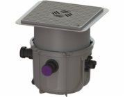 Miniweb čerpací stanice Kessel, podlahové budovy, černý kryt