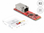 DeLOCK převodník M.2 Key B+M zástrčka na 1 x RJ45 2,5 Gig...