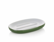 Miska na mýdlo Isabella keramická listová zelená 13,5x8,5x2,0cm KL-22005