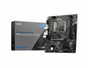 MSI MB Sc LGA1700 PRO H610M-G DDR4, Intel H610, 2xDDR4, 1xDP, 1xHDMI, 1xVGA, mATX