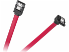 Kabel SATA přímá zástrčka - úhlová zástrčka 0,5m