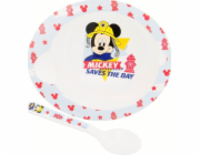 Disney Mickey Mouse - Univerzální mikrovlnná sada (miska a lžíce).