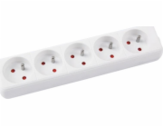 Kancelářské produkty KANCELÁŘSKÉ PRODUKTY prodlužovací kabel, 5 zásuvek, 3 m, s uzemněním, bílý
