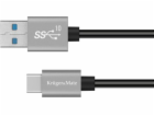 Kabel KRUGER & MATZ KM1262 Basic USB/USB-C 0,5m Black